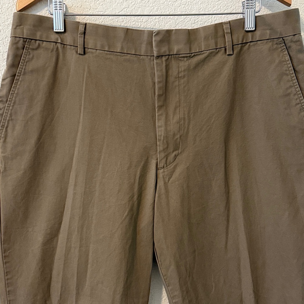 Dockers D2 38”x29” Flat Front Casual “khakis”, deep tan/light brown, 100% cotton